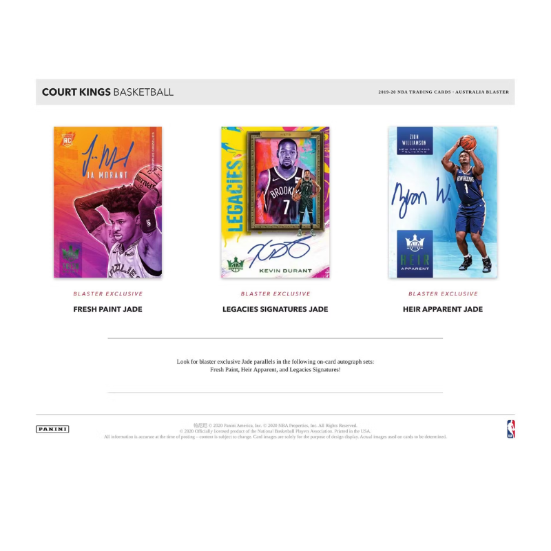 2019/20 Panini Court Kings Basketball International Blaster Box