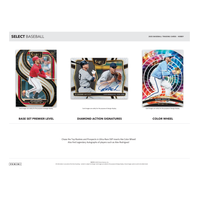 2025 Panini Select Baseball Hobby Box